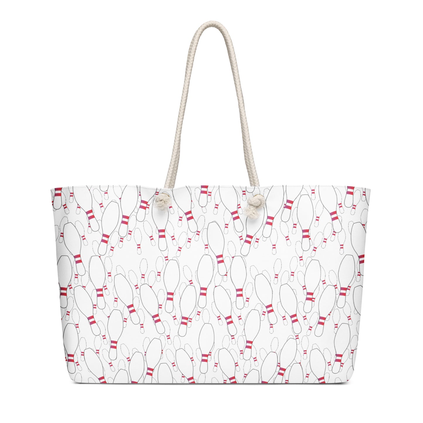 Personalized Bowling Pin Oversized Weekender Bag