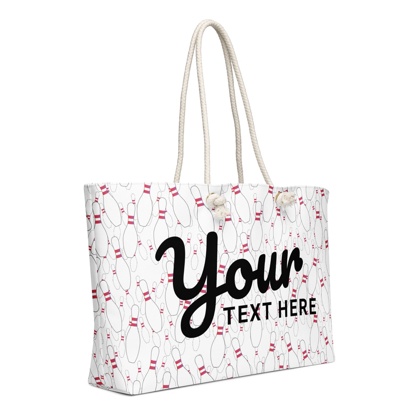 Personalized Bowling Pin Oversized Weekender Bag
