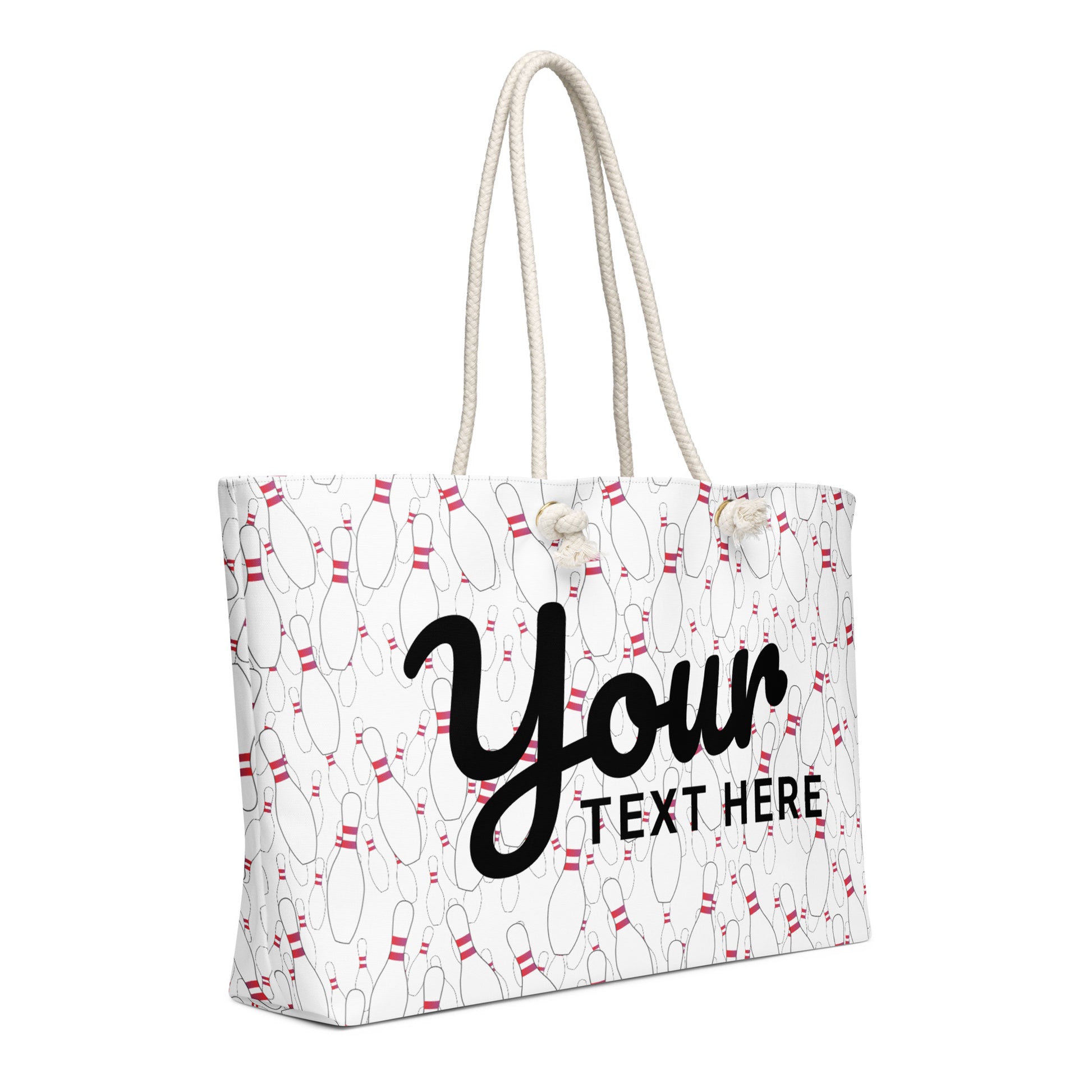 Personalized Bowling Pin Oversized Weekender Bag