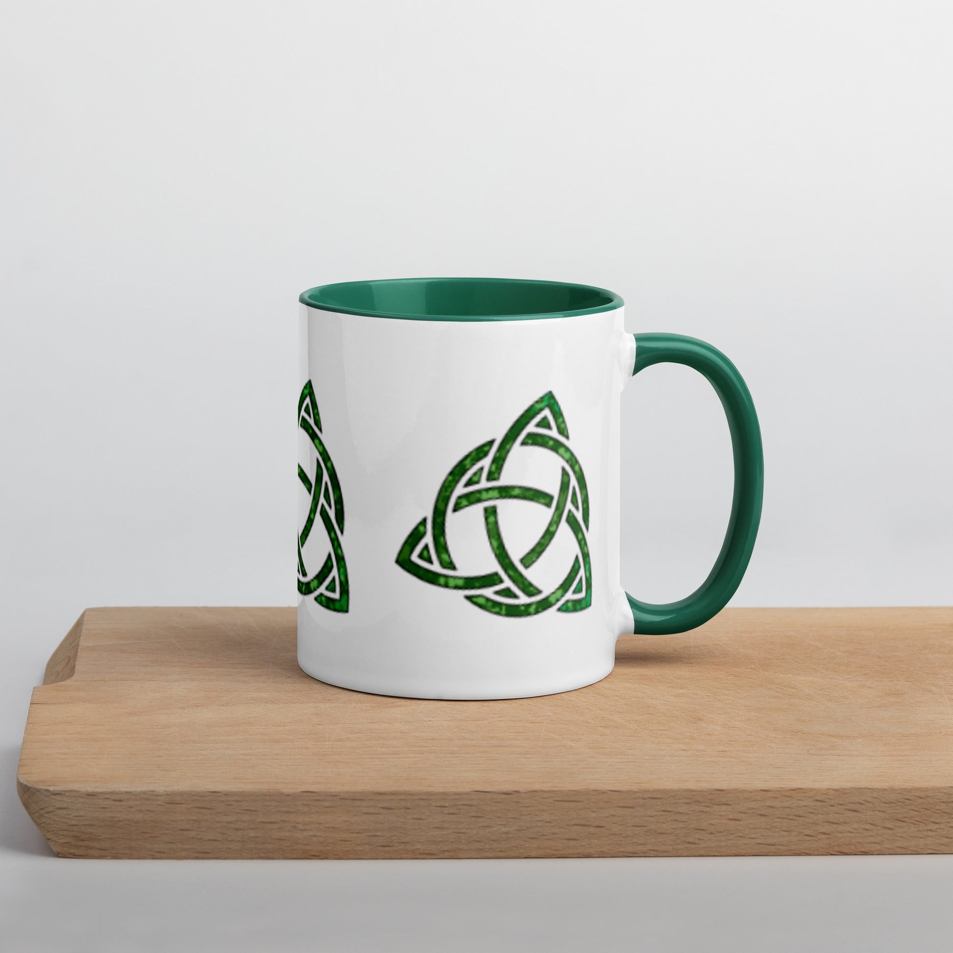 Celtic Trinity Small Knot Triquetra Mug with Color Inside