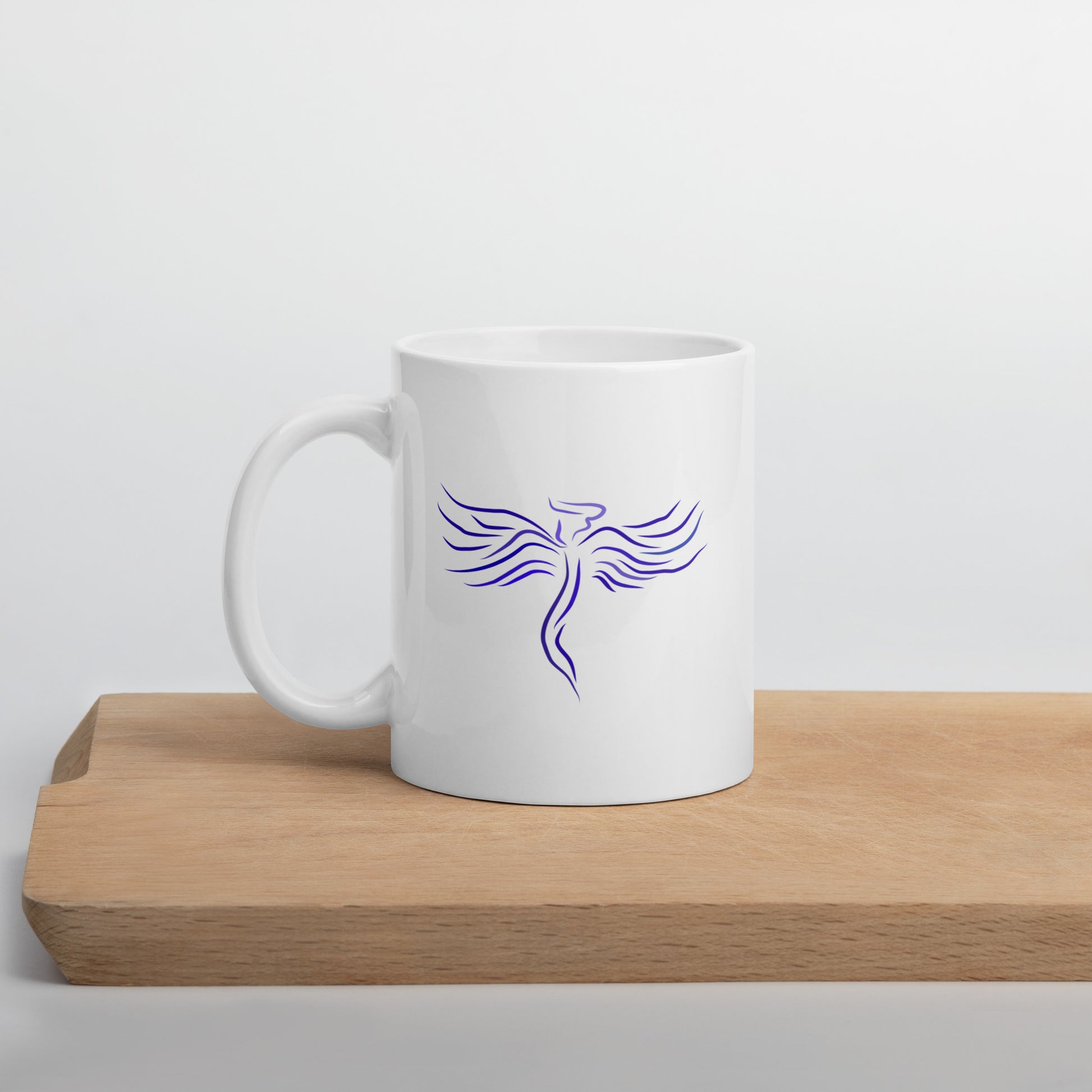 Guardian Angel White glossy mug 11 oz