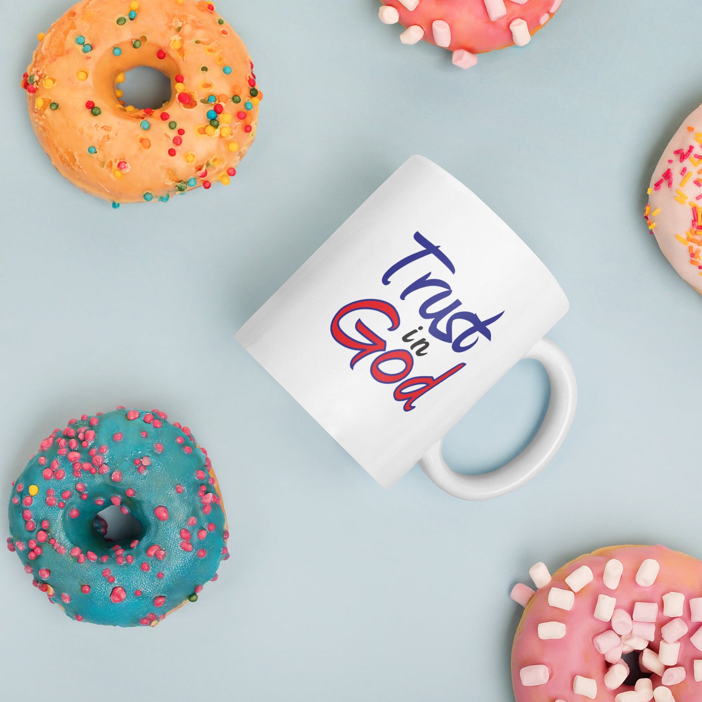 Trust in God White Glossy Mug