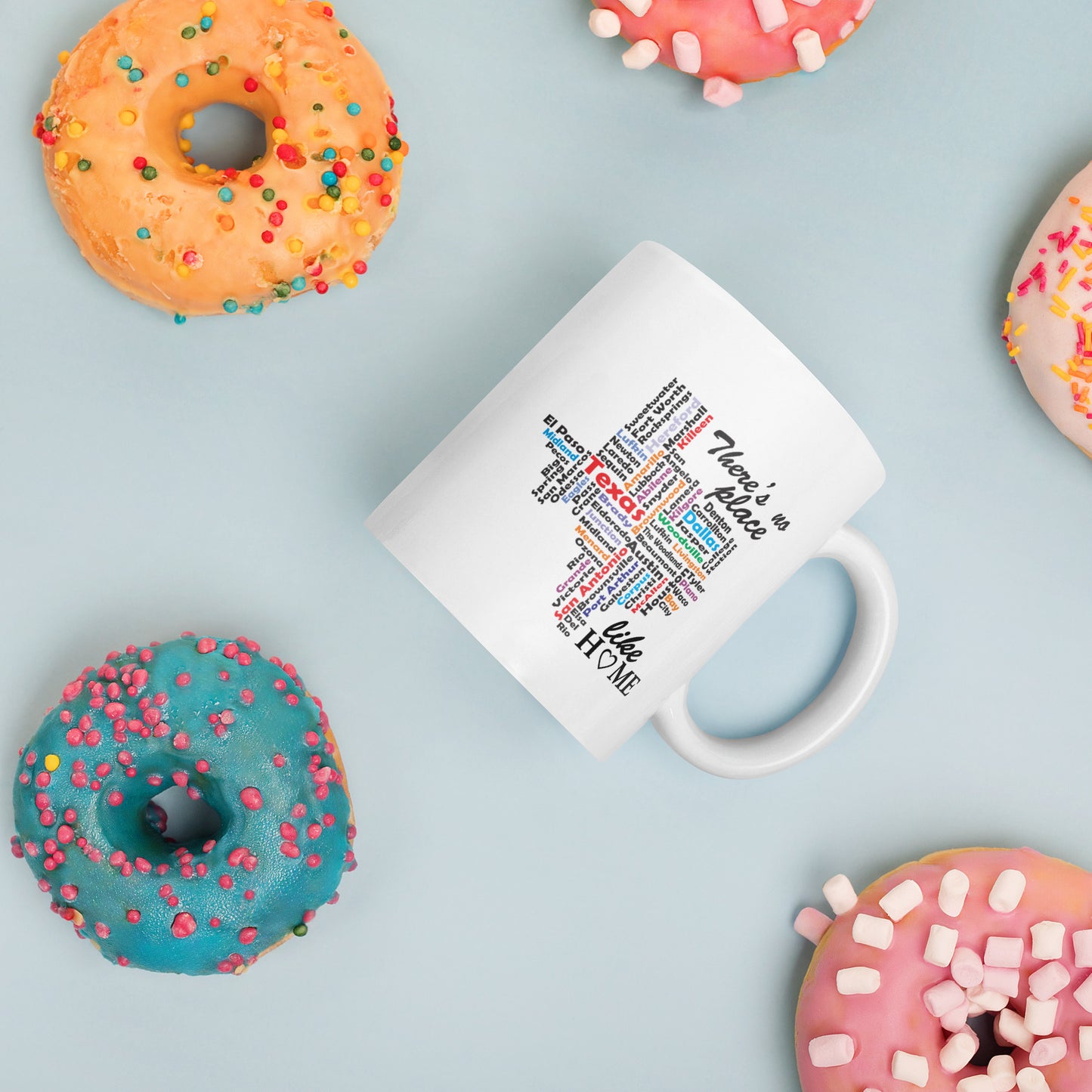 No Place Like Texas White Glossy Mug