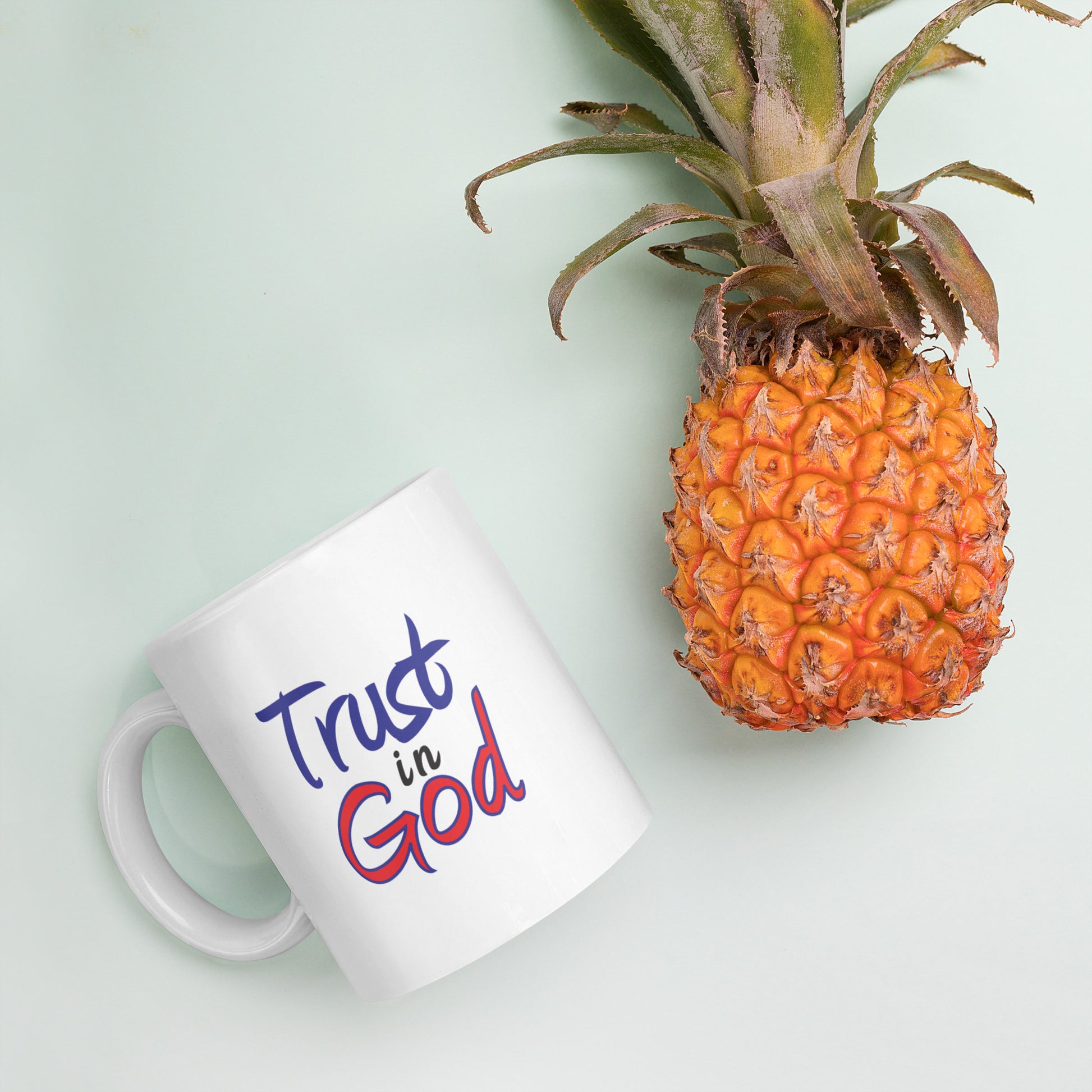 Trust in God White Glossy Mug