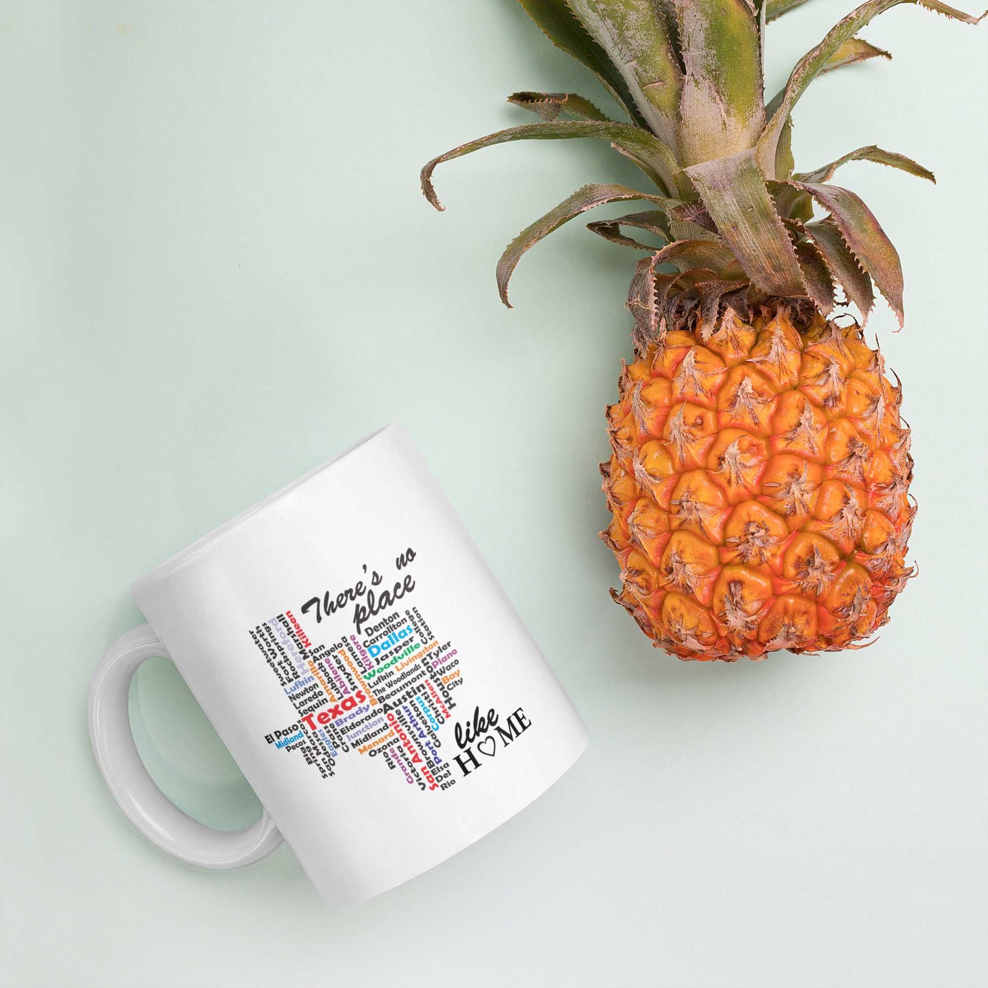 No Place Like Texas White Glossy Mug