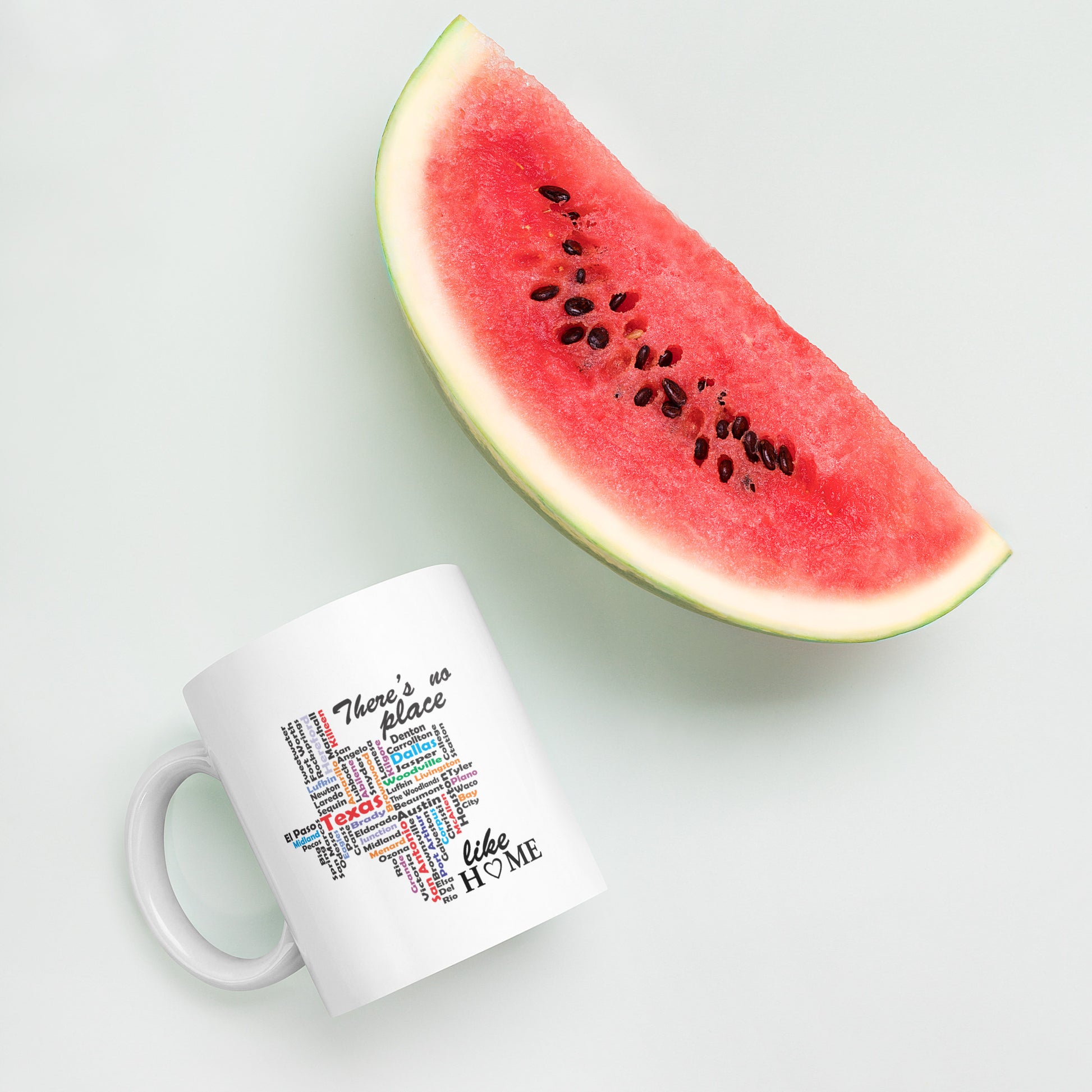 No Place Like Texas White Glossy Mug