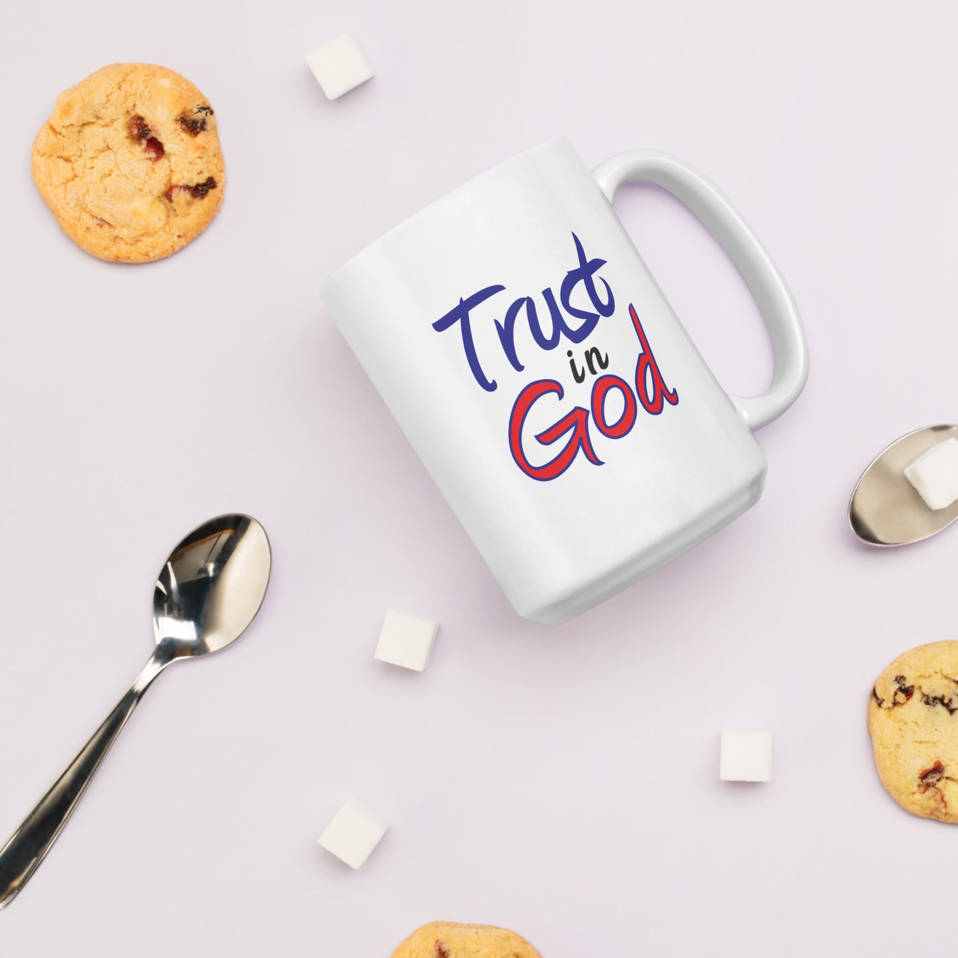 Trust in God White Glossy Mug
