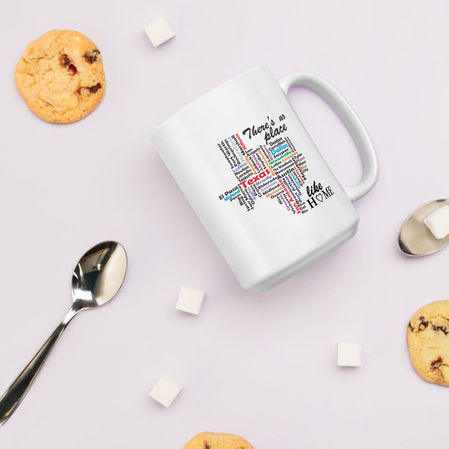 No Place Like Texas White Glossy Mug