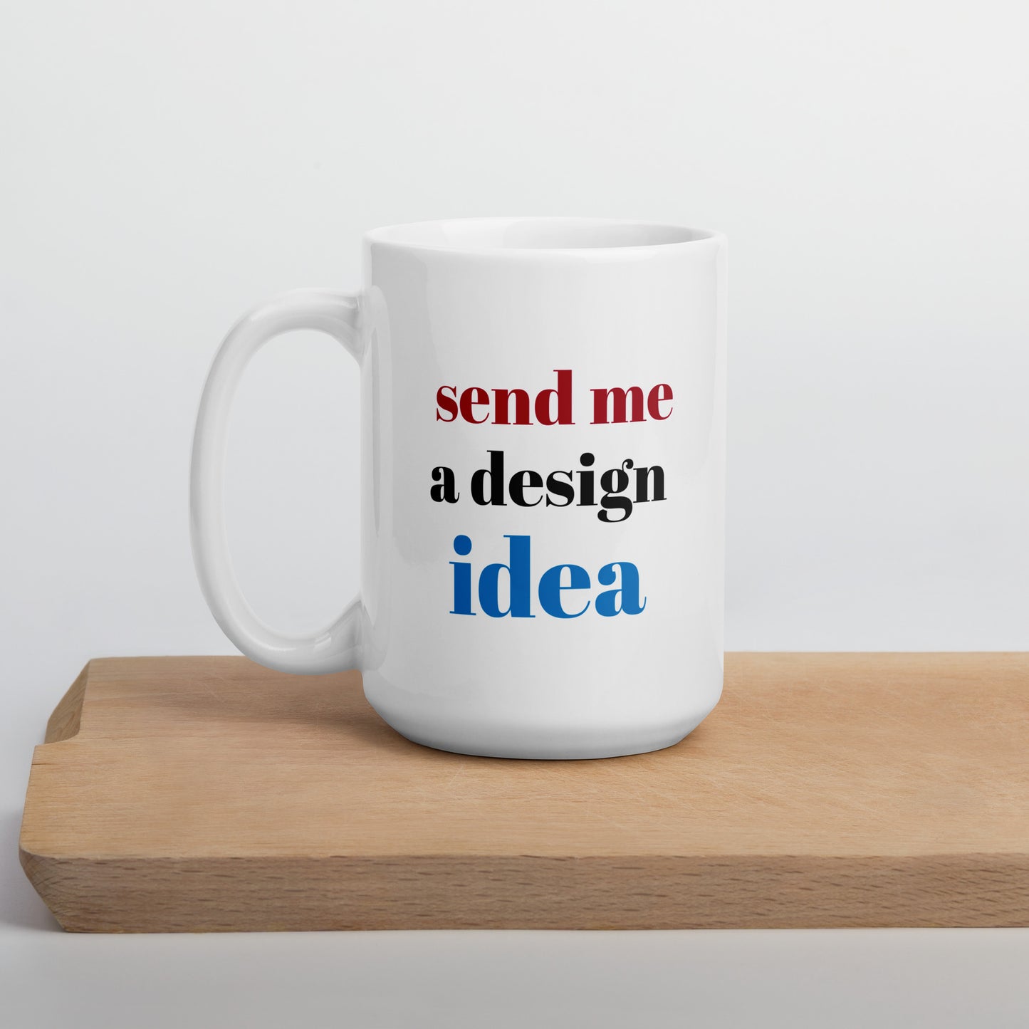 Personalized White glossy mug 15 oz White