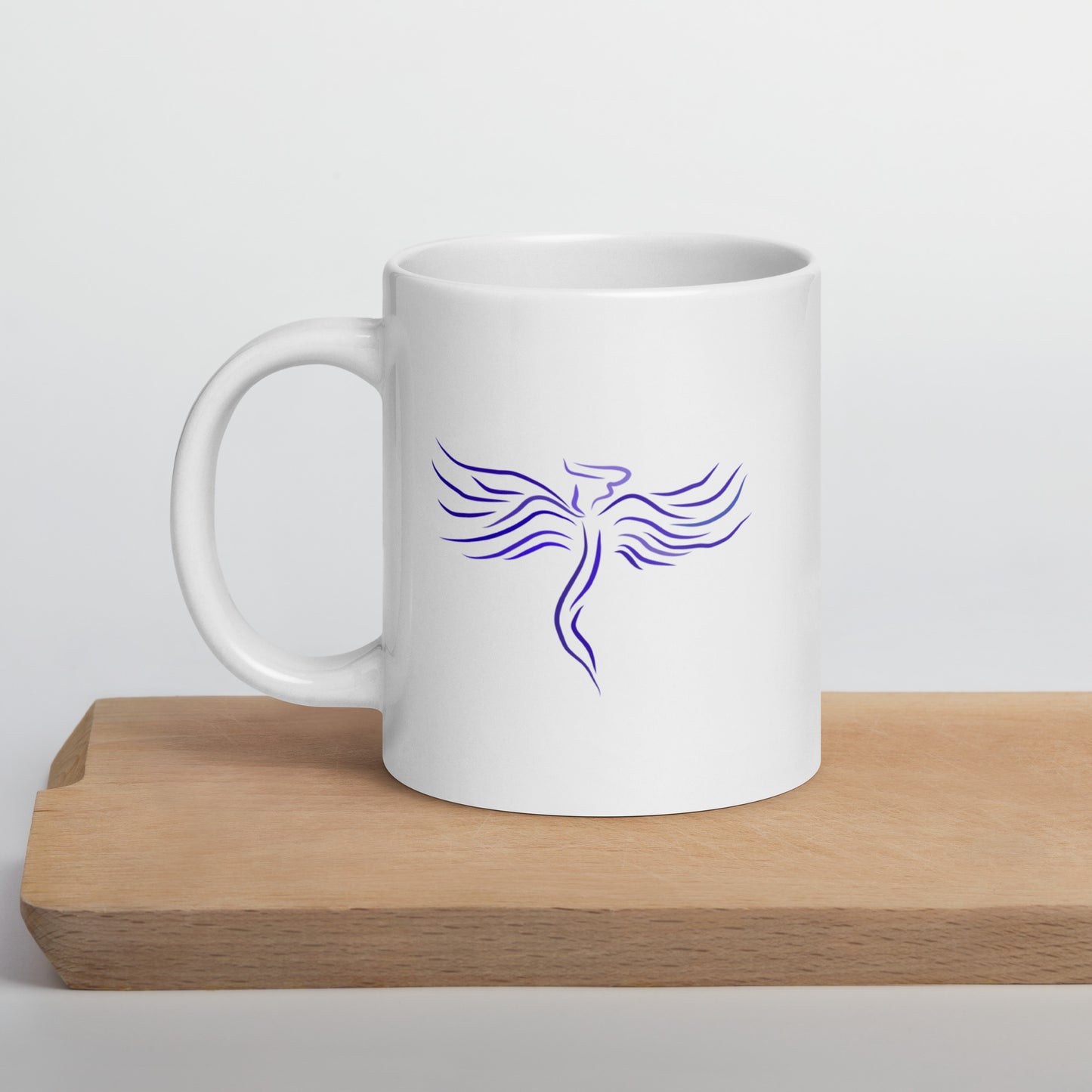 Guardian Angel White glossy mug 20 oz