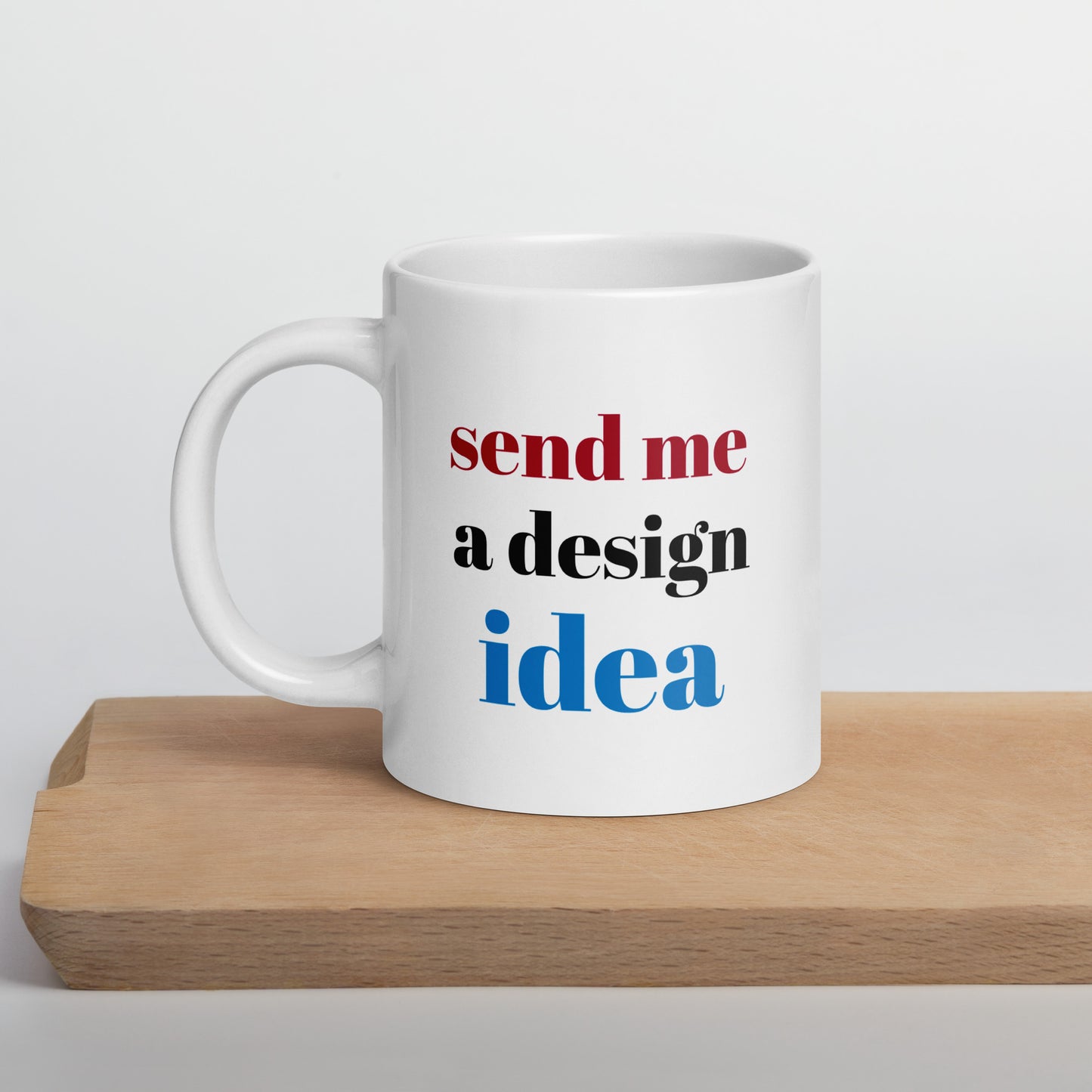 Personalized White glossy mug 20 oz White