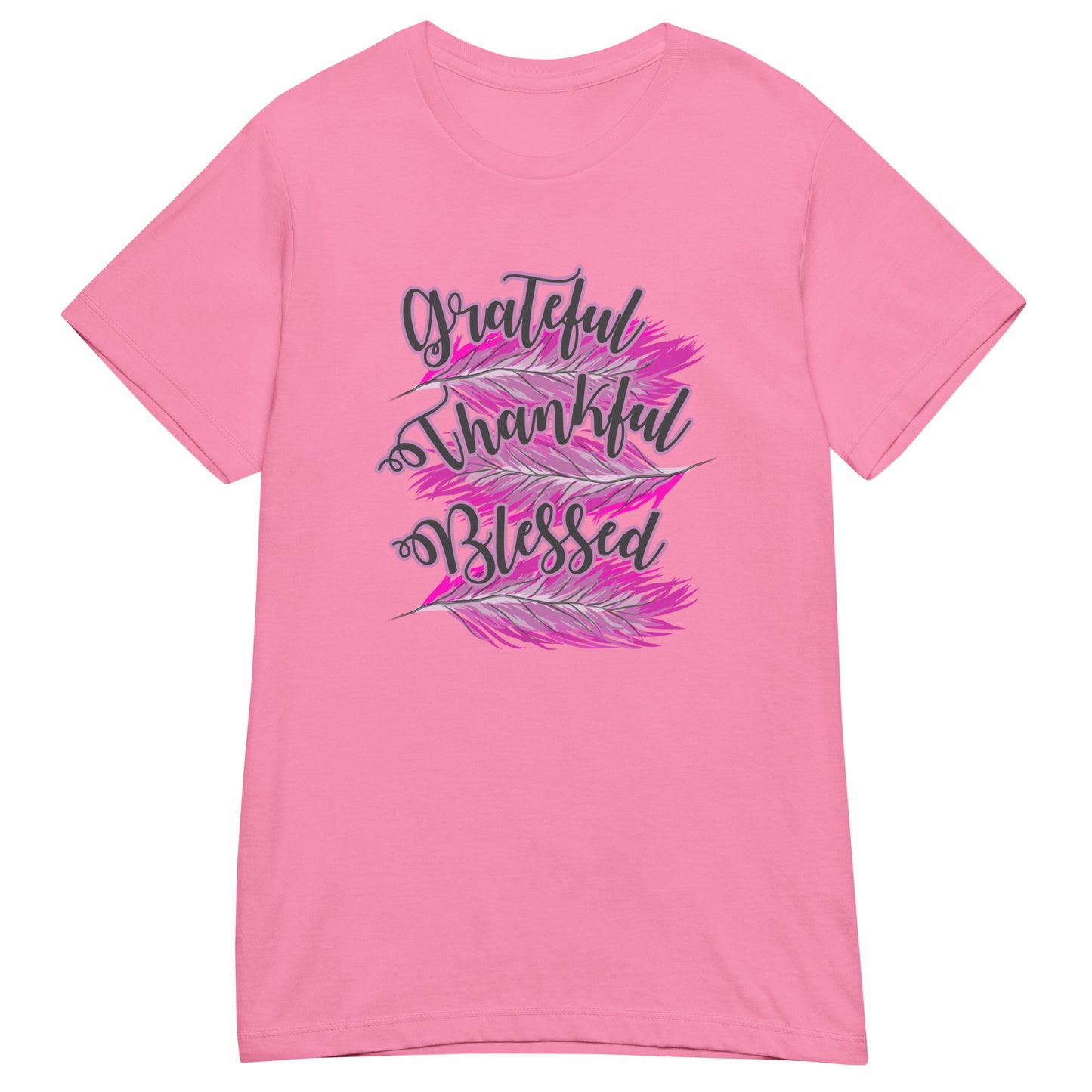 Thankful Grateful Blessed Pink Ladies Gildan t-shirt