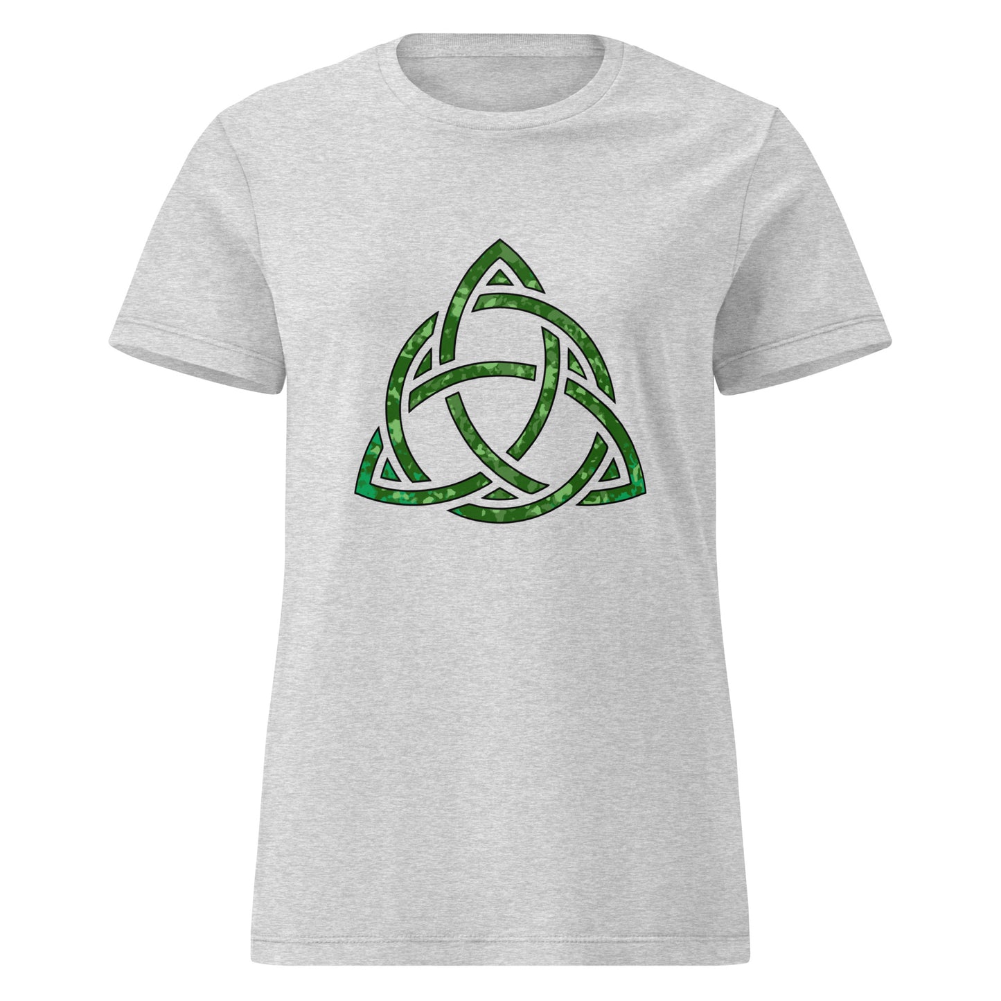 Celtic Trinity Knot Triquetra Women’s Gildan Tee Shirt RS Sport Grey