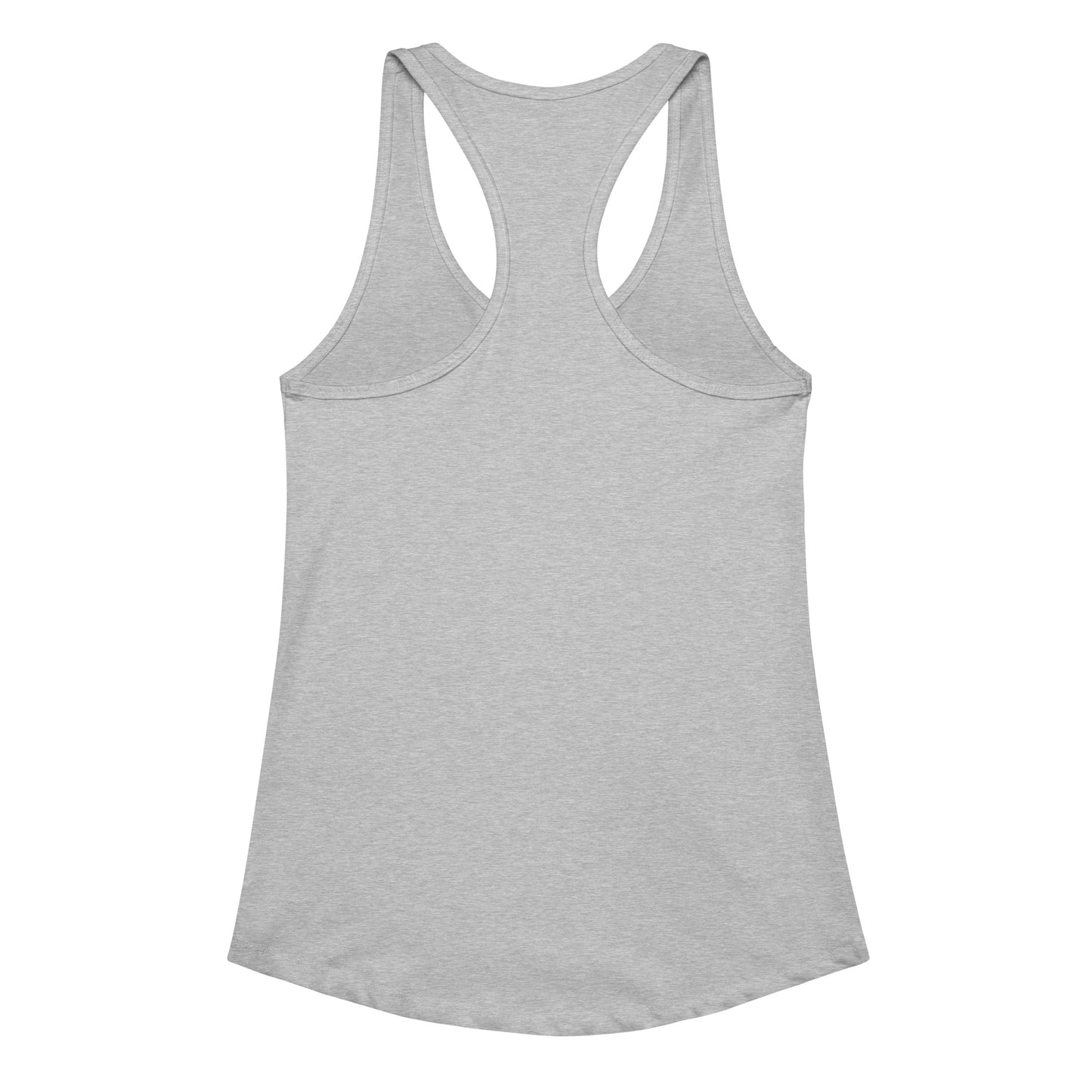 Bride with rings Women’s fitted racerback tank top Heather gray