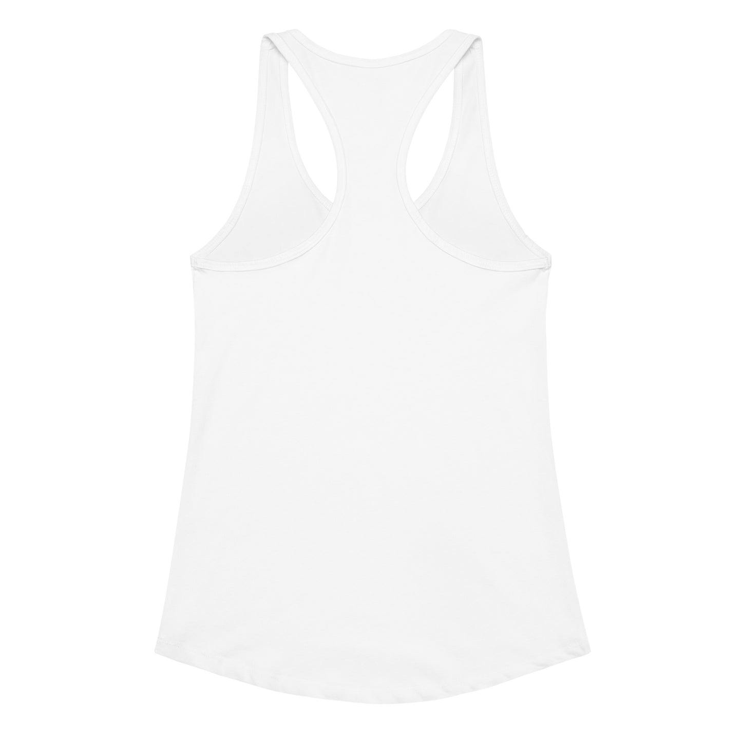 Bride with rings Women’s fitted racerback tank top White