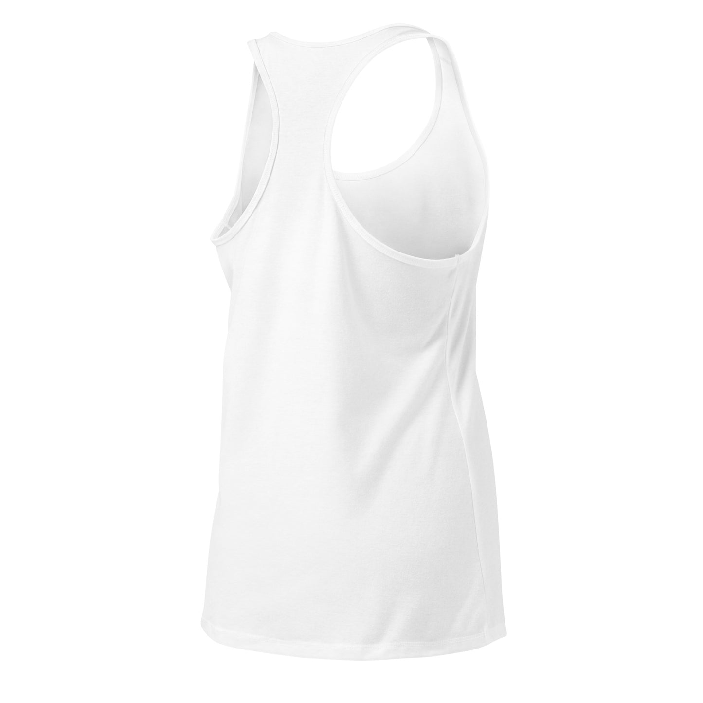 Bride with rings Women’s fitted racerback tank top