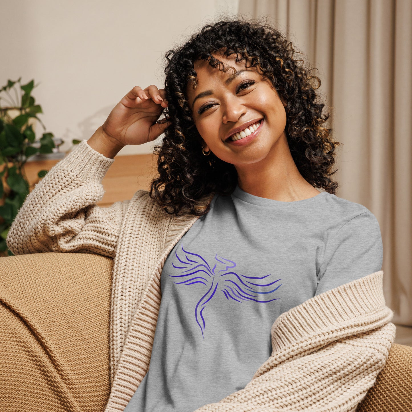 Guardian Angel Women's Relaxed T-Shirt Athletic Heather