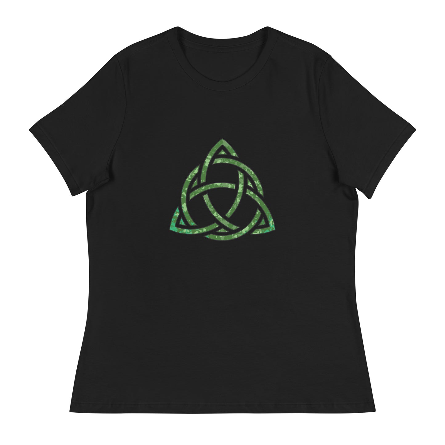 Celtic Trinity Knot Triquetra Bella + Canvas Ladies T-Shirt Black