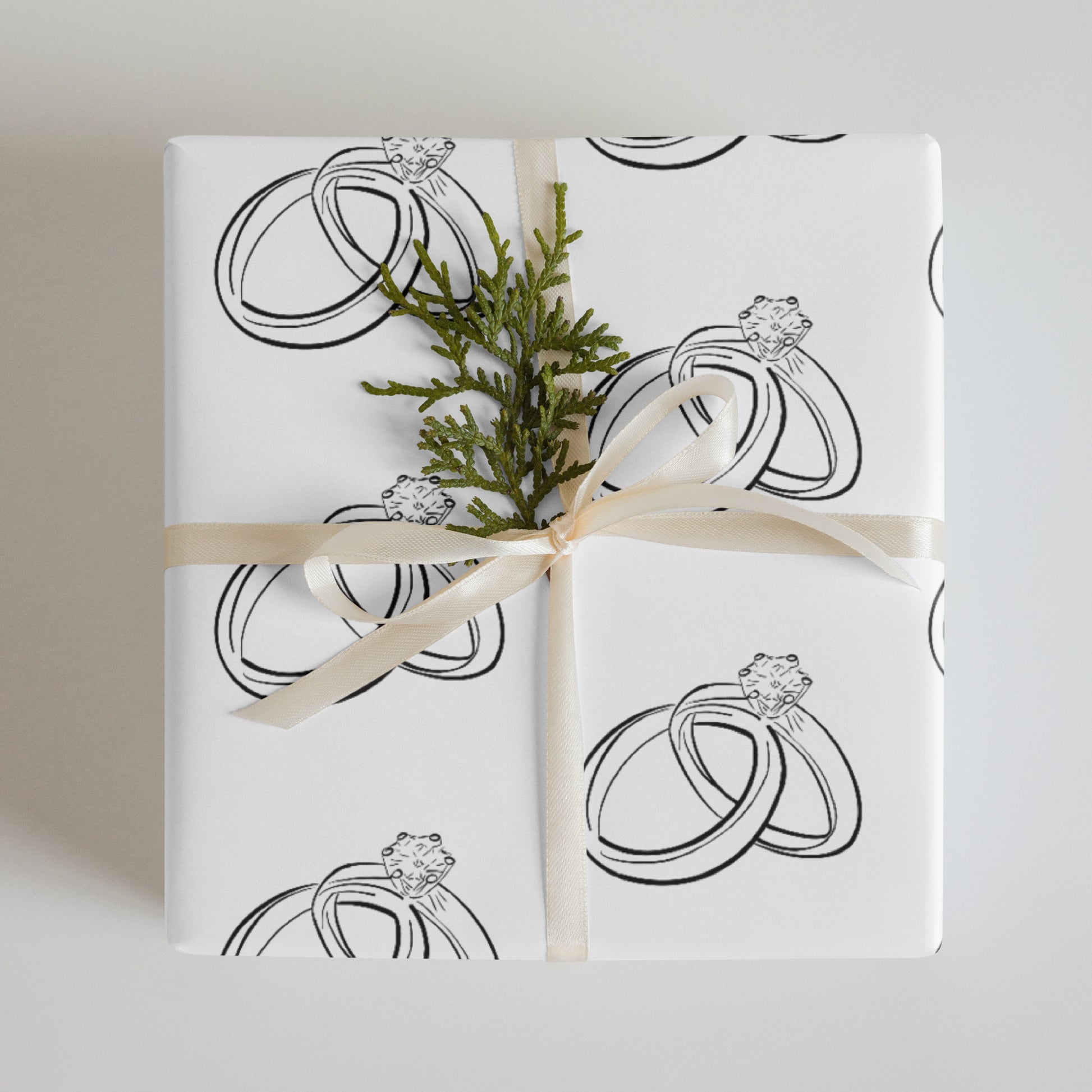 Wedding Rings Wrapping paper sheets