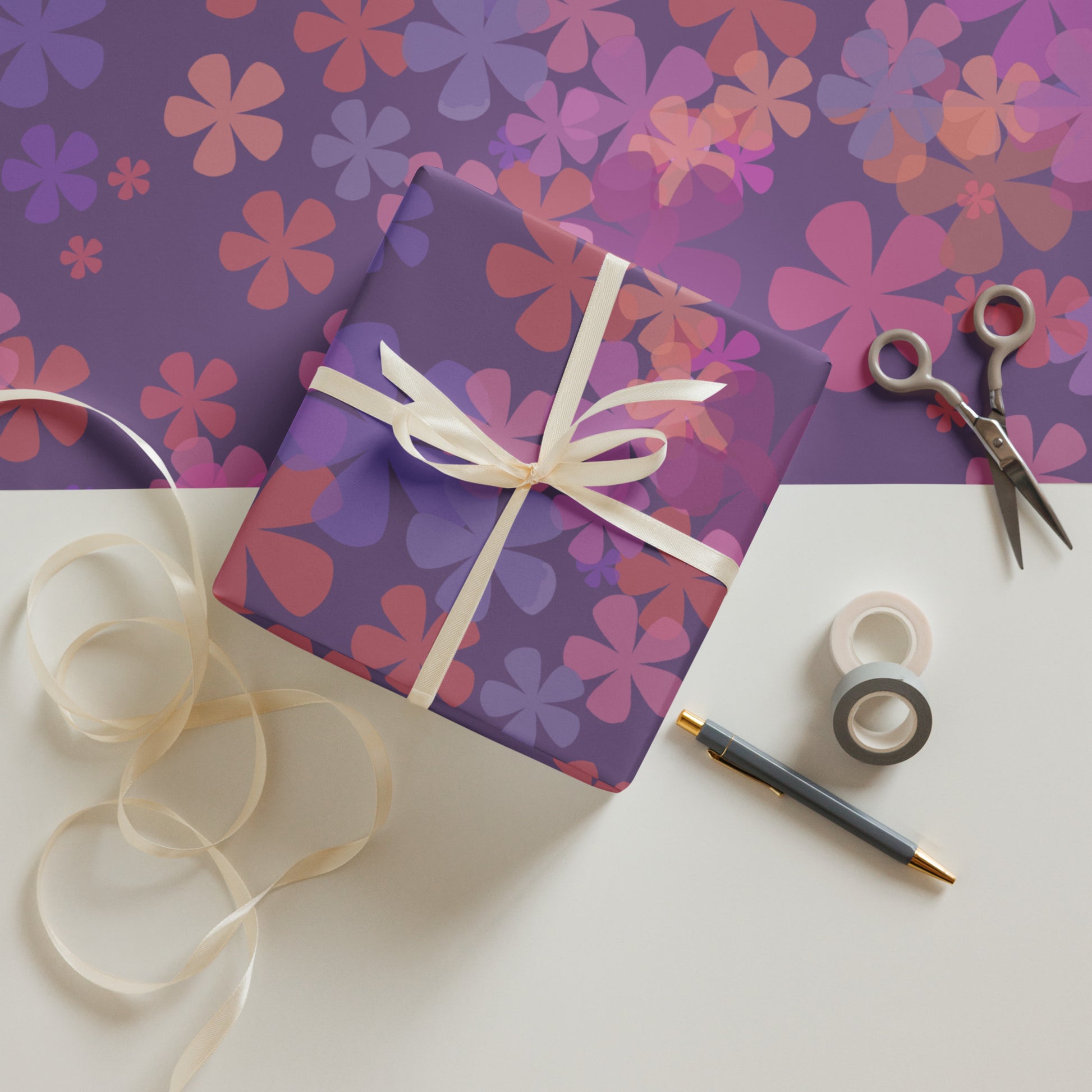 Dark Purple Wrapping Paper Sheets