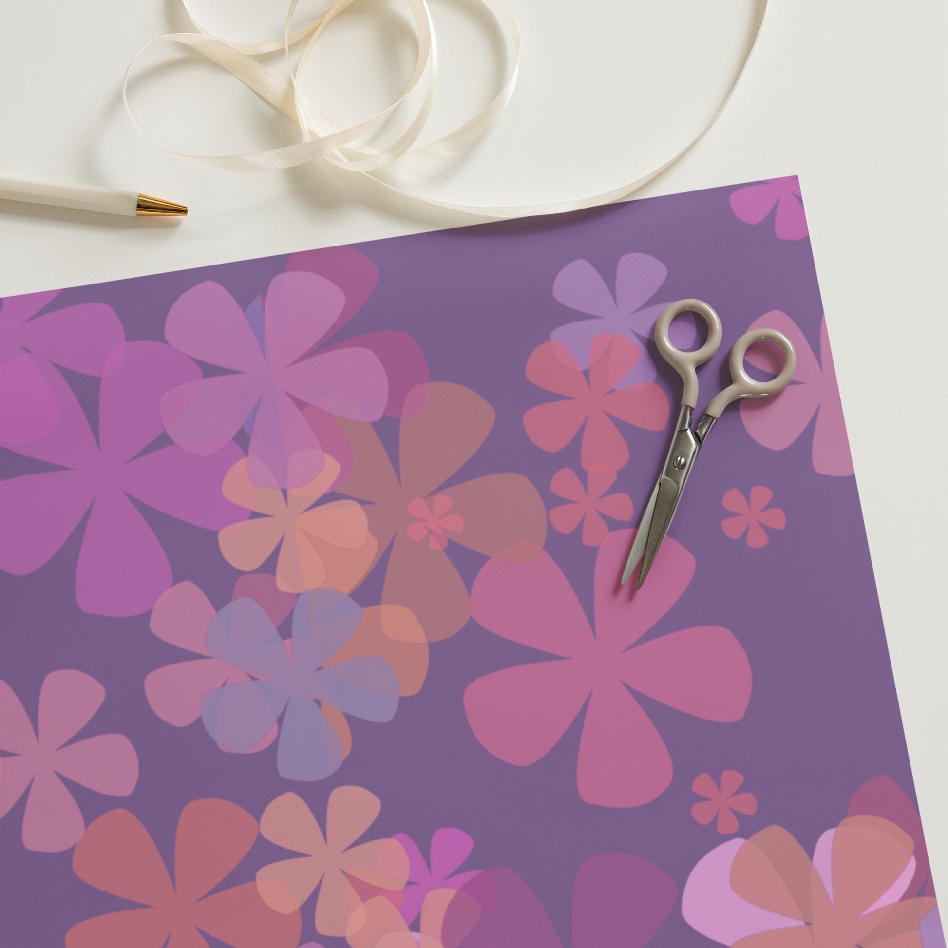 Dark Purple Wrapping Paper Sheets