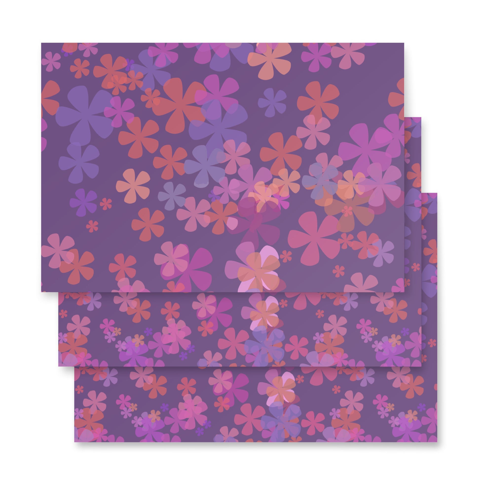 Dark Purple Wrapping Paper Sheets