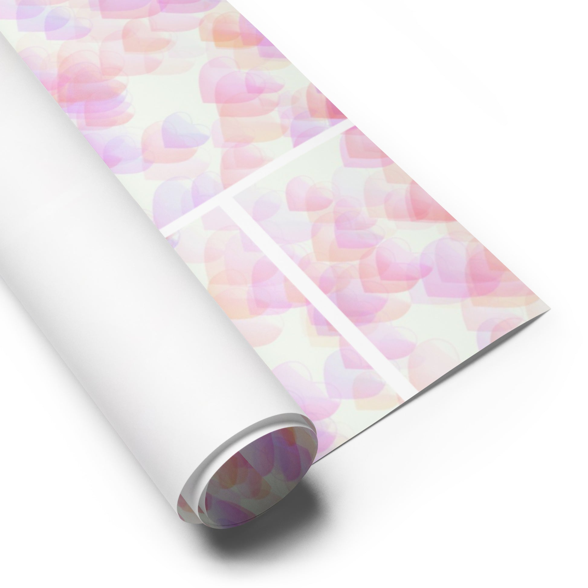 Little Pink Hearts Wrapping Paper Sheets