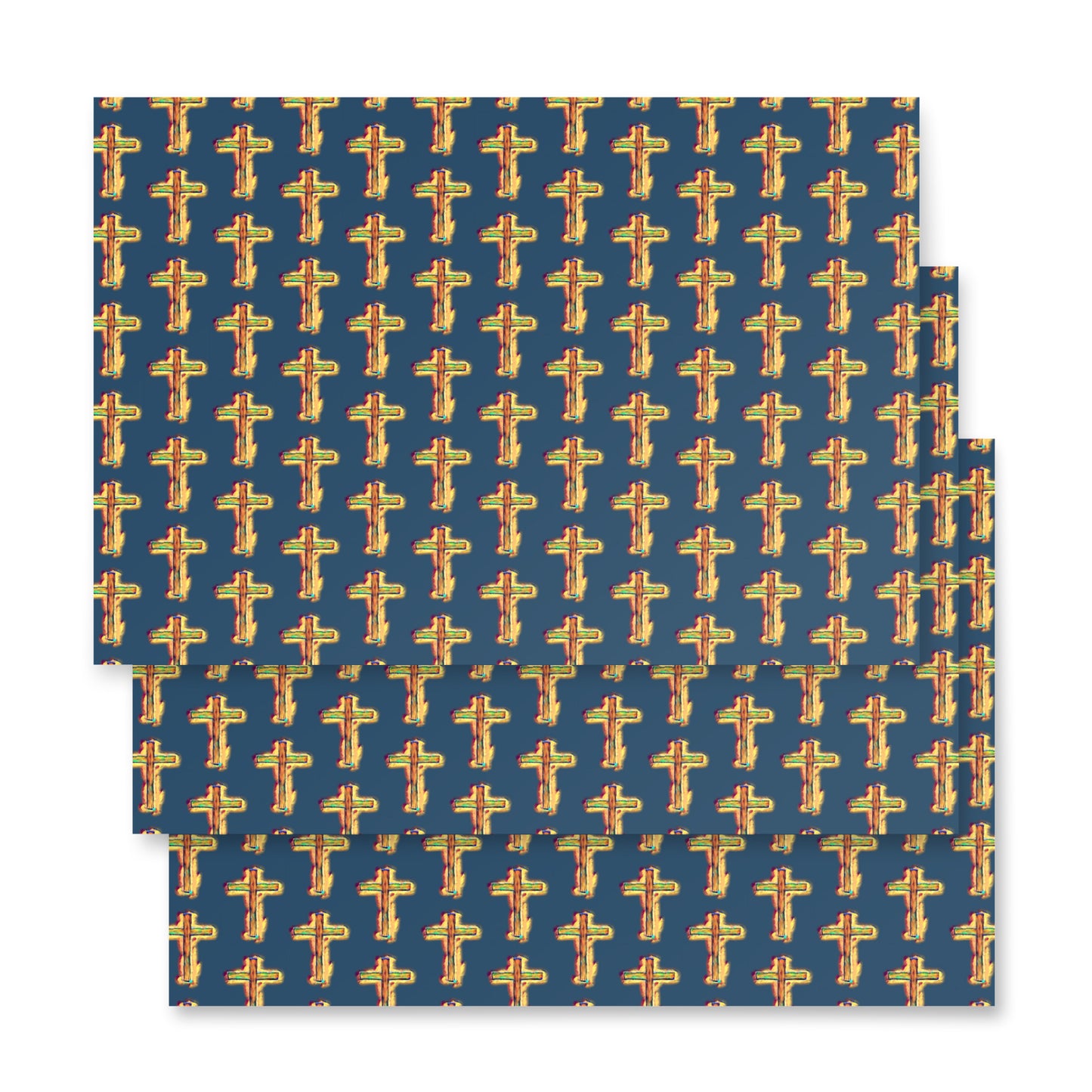 Bright Cross Wrapping paper sheets