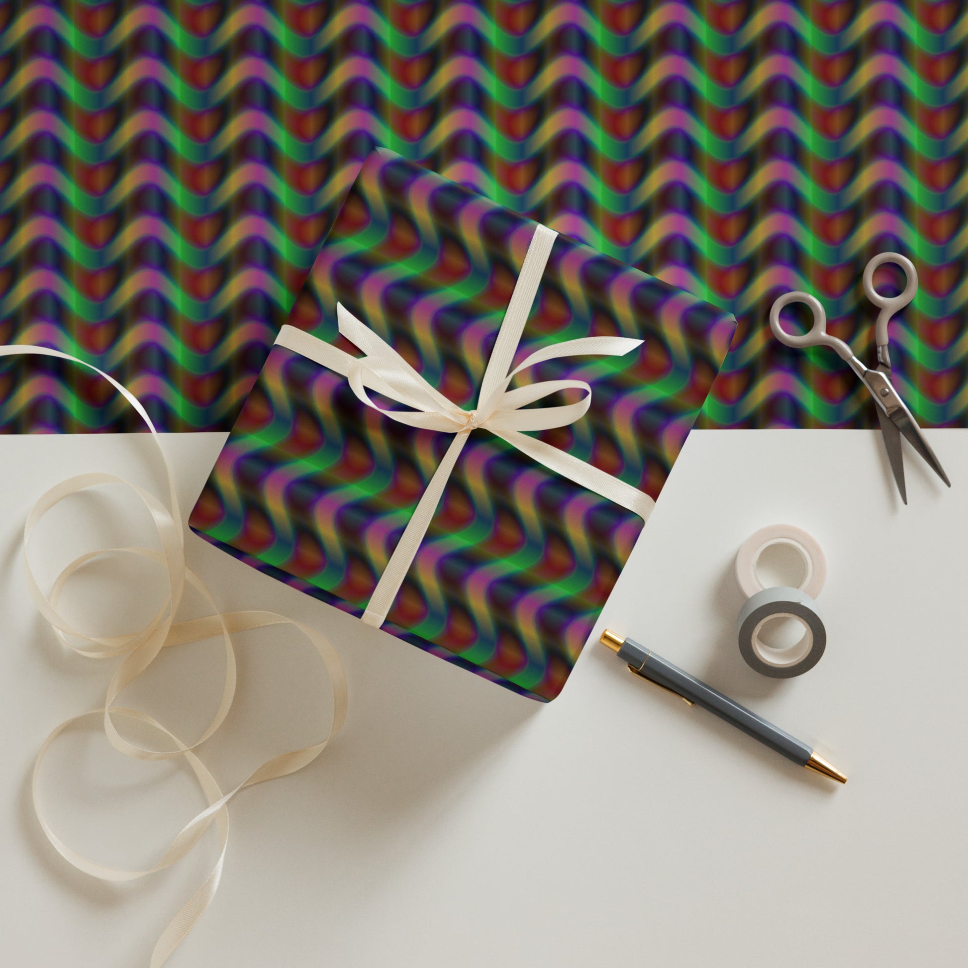 Color Stripes Wrapping paper sheets