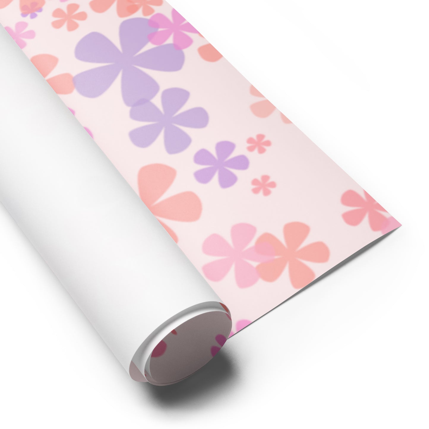 Pink Flowers Wrapping Paper Sheets