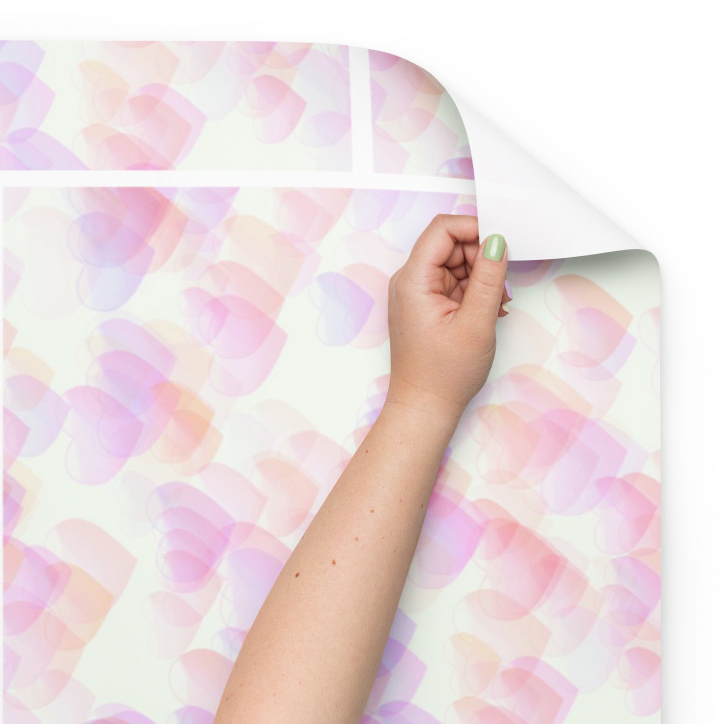 Pink Hearts Wrapping Paper Sheets