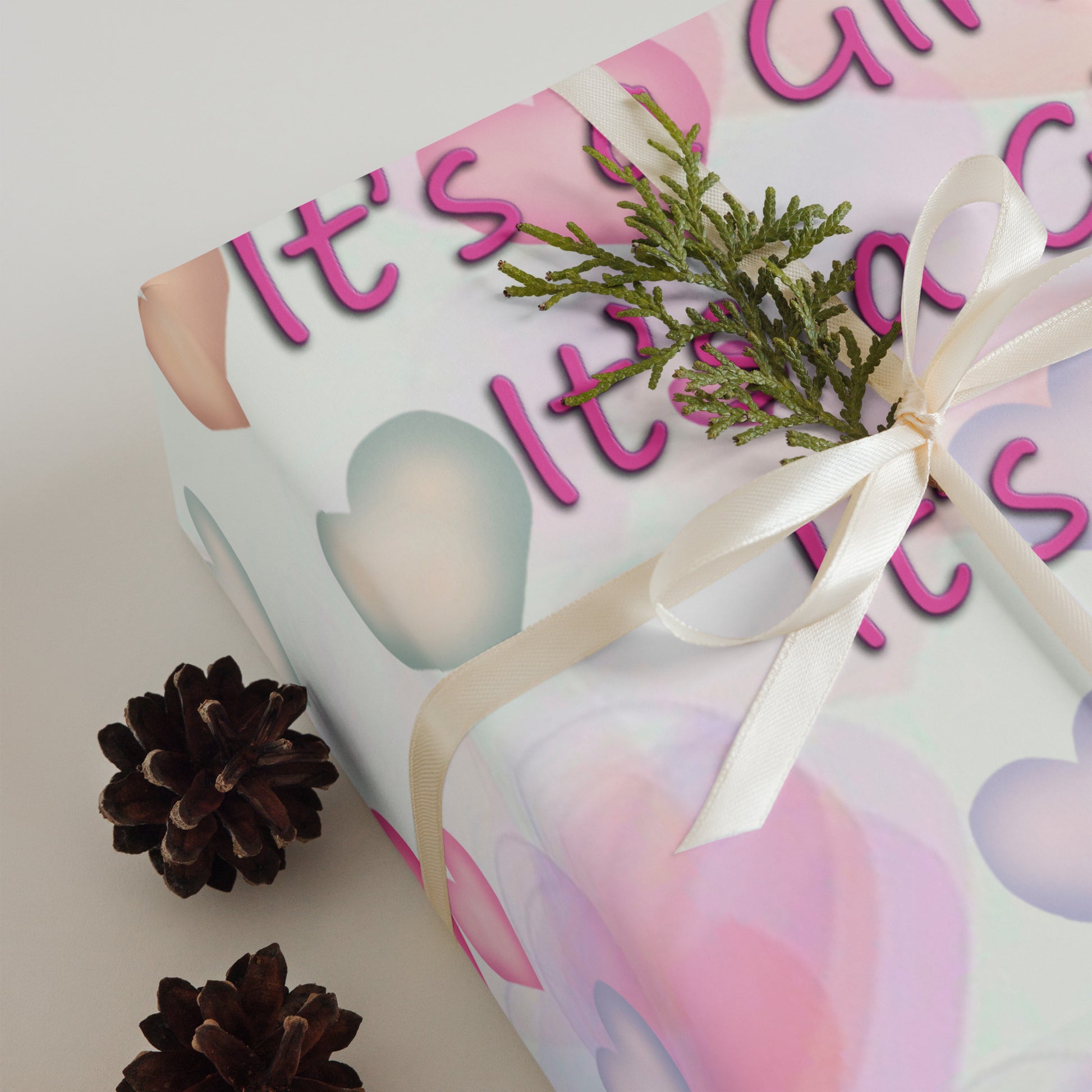 It's a Girl Wrapping Paper Sheets