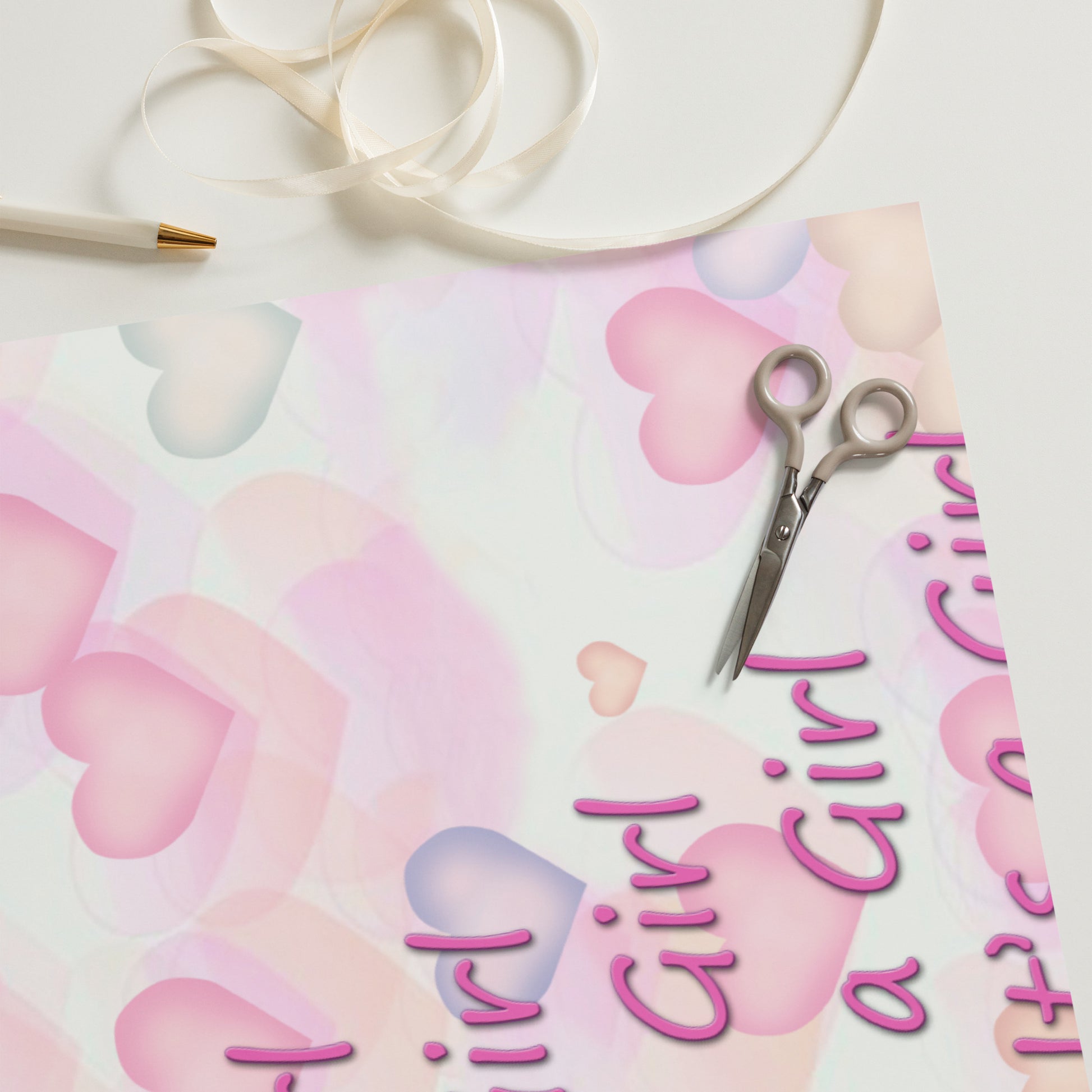 It's a Girl Wrapping Paper Sheets