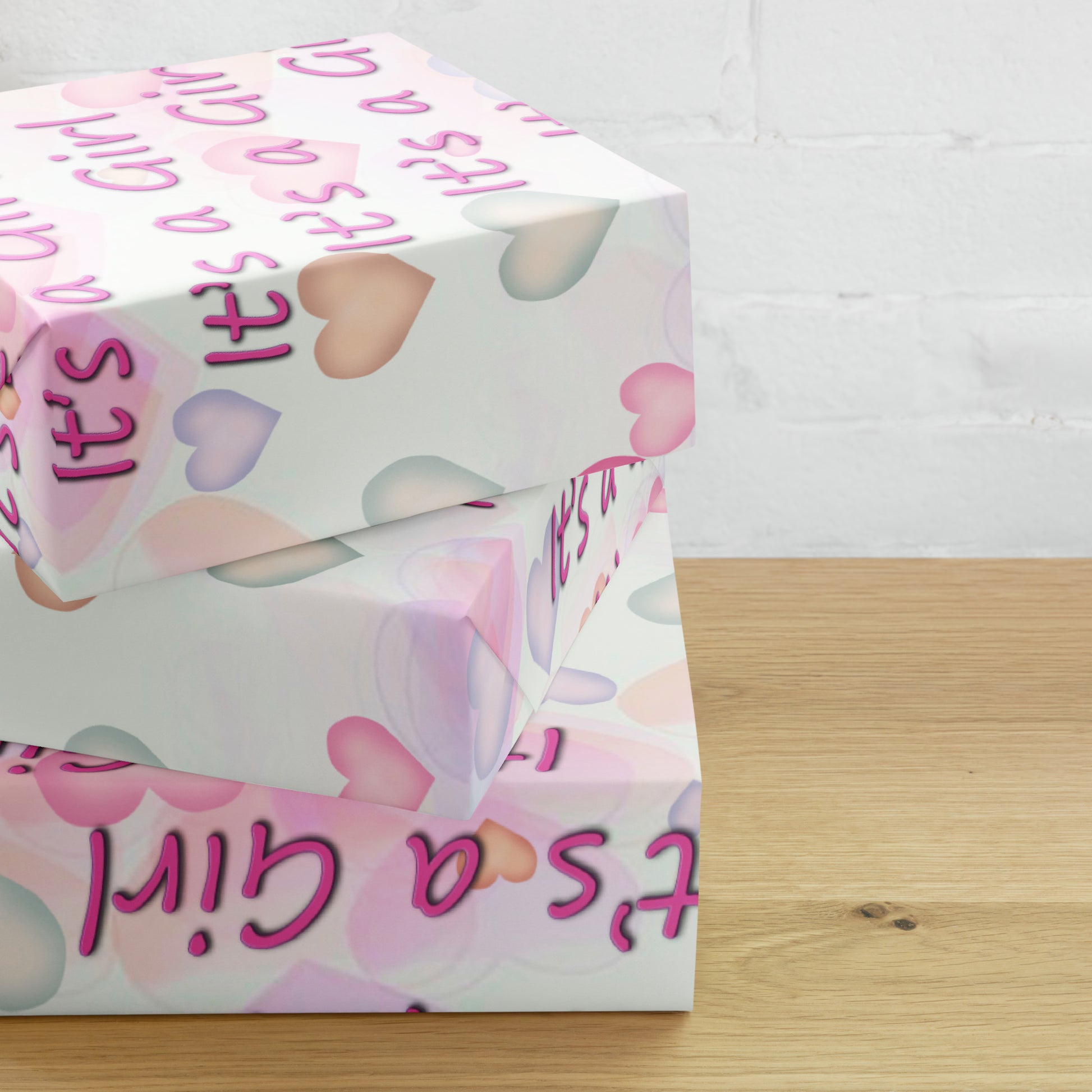 It's a Girl Wrapping Paper Sheets