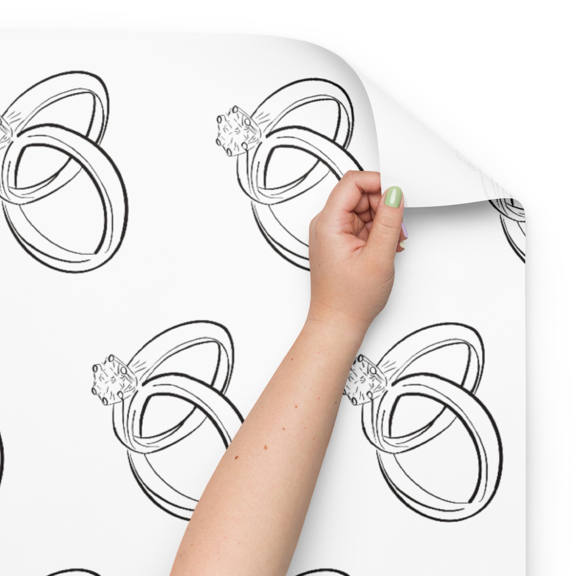 Wedding Rings Wrapping paper sheets