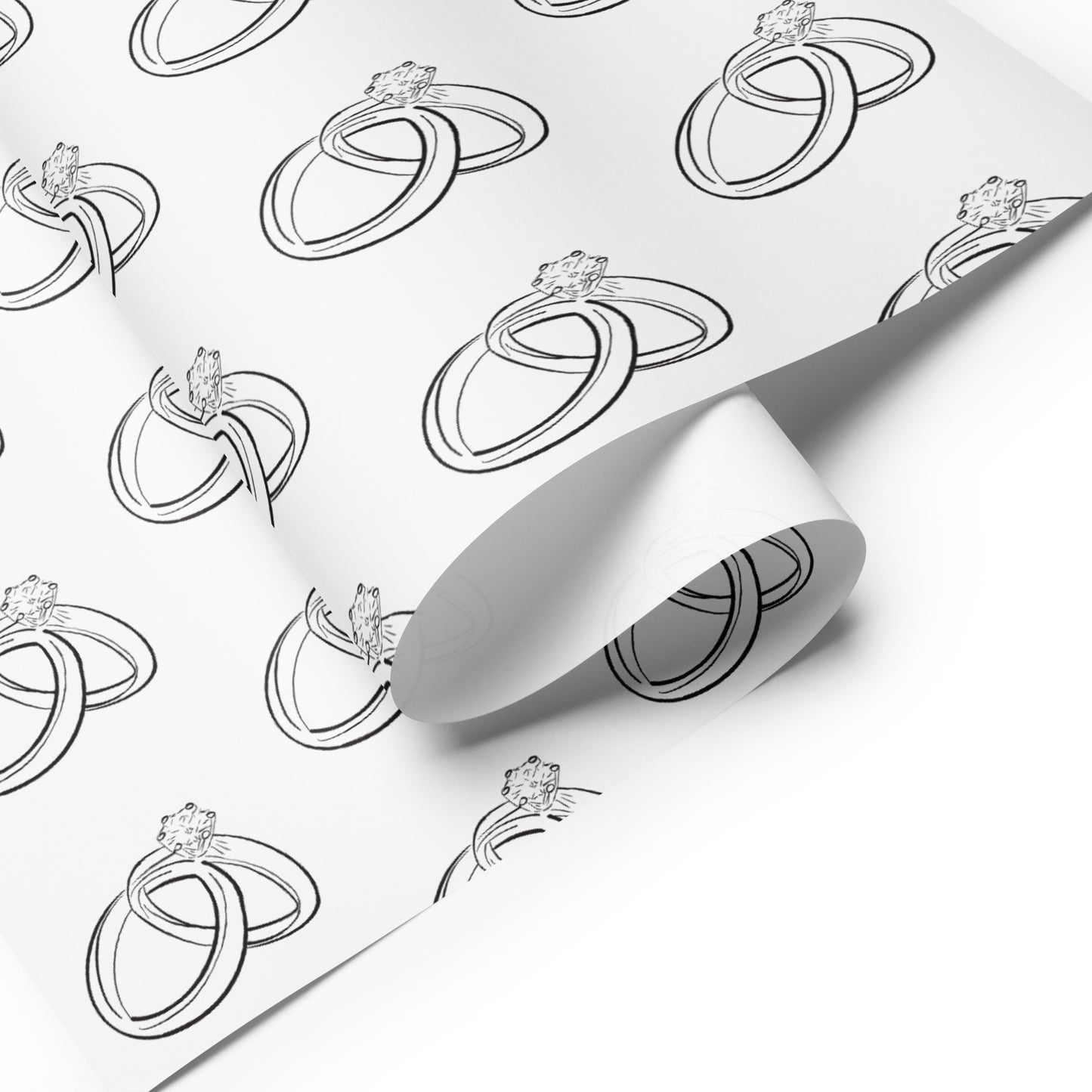 Wedding Rings Wrapping paper sheets