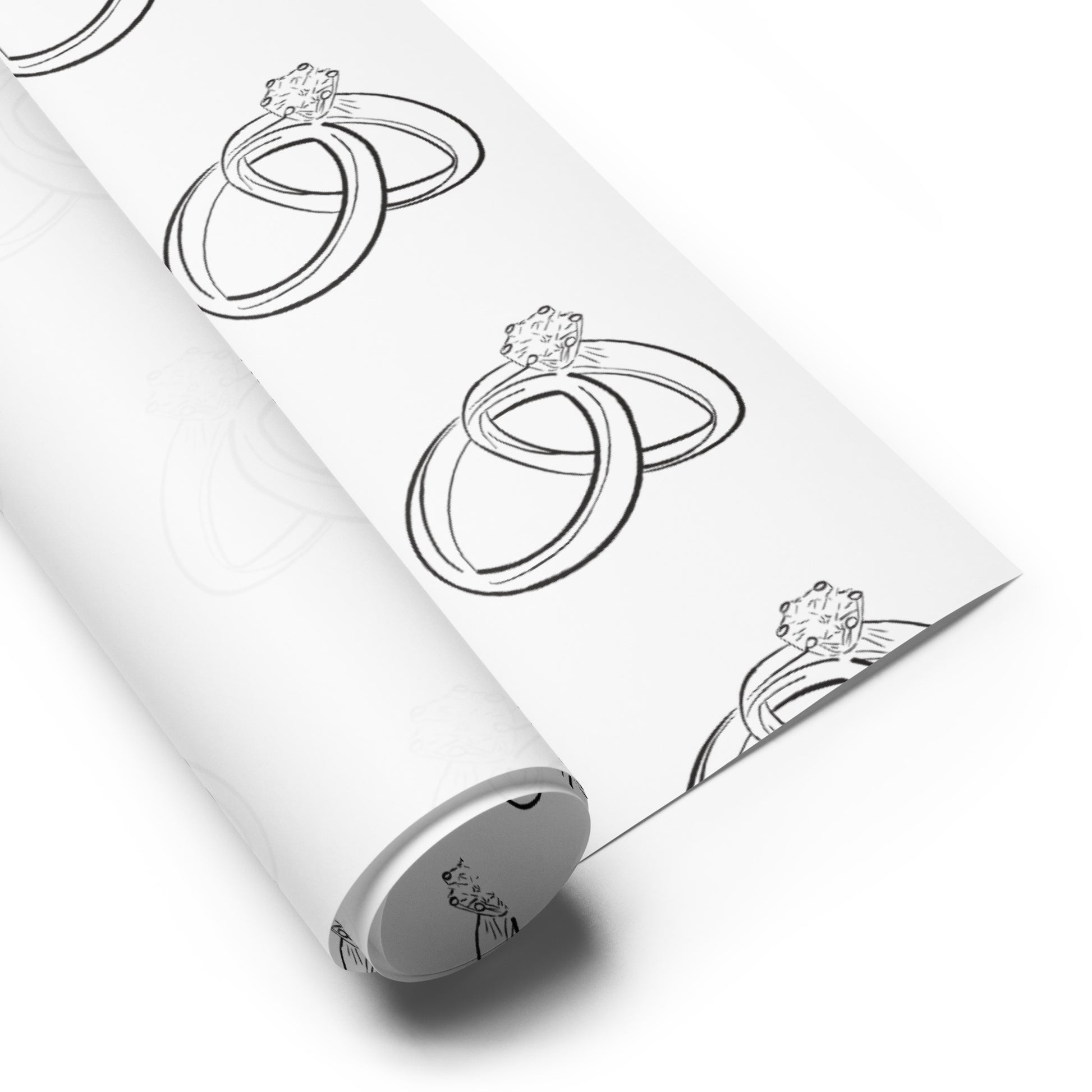 Wedding Rings Wrapping paper sheets