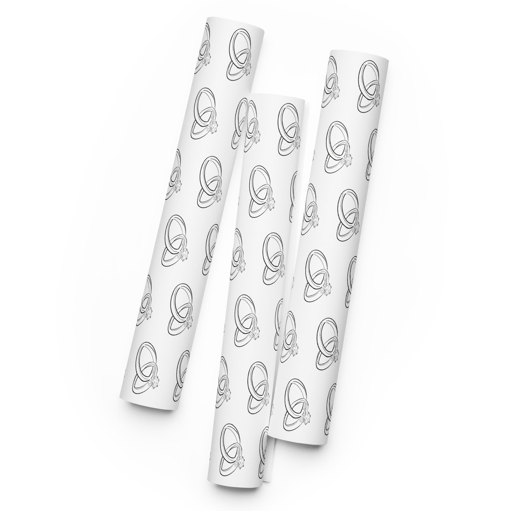 Wedding Rings Wrapping paper sheets
