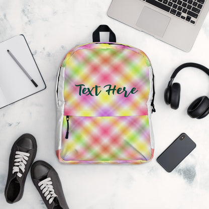 Personalized Green Yellow Red Backpack Default Title