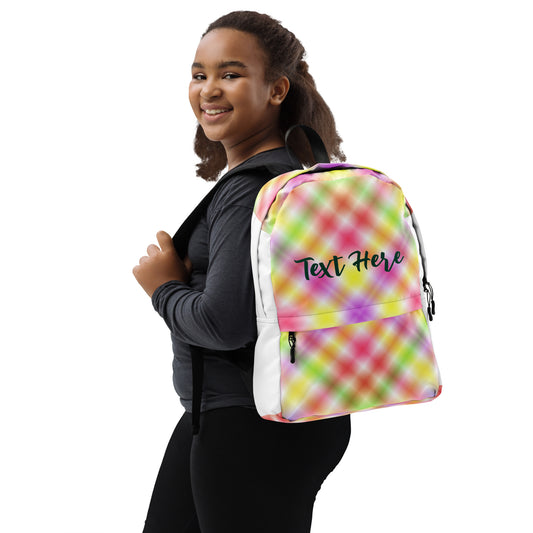 Personalized Green Yellow Red Backpack