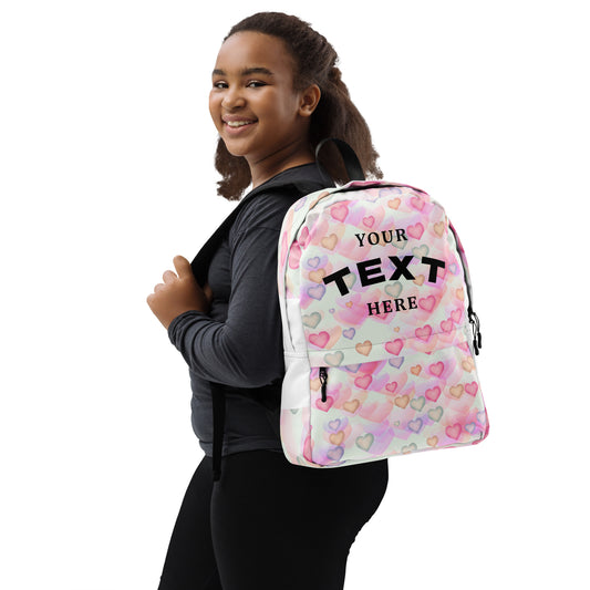 Watercolor Hearts Backpack