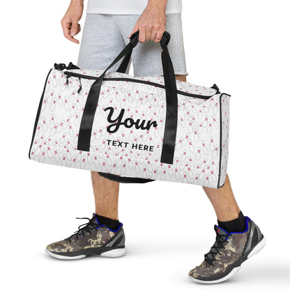 Personalized Bowing Pin Duffle Bag
