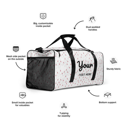 Personalized Bowing Pin Duffle Bag