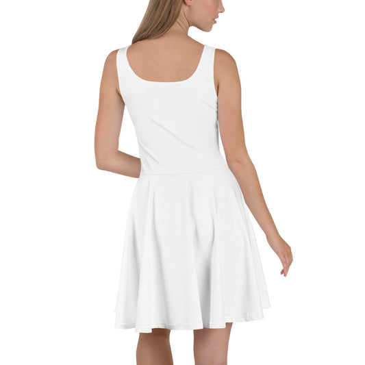 Grateful Thankful Blessed Teal Skater Dress