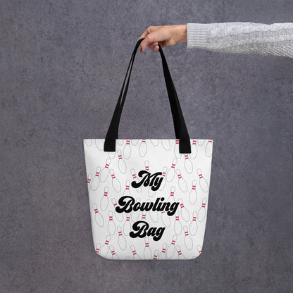 Personalized Bowling Pin Tote Bag Default Title