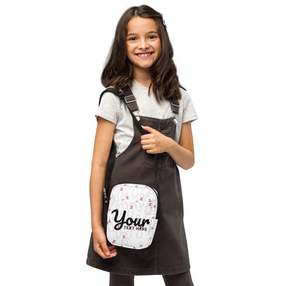Bowling pin Utility crossbody bag personalized