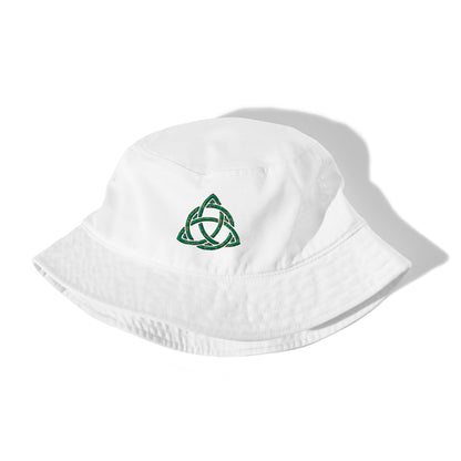 Celtic Knot Triquetra Organic bucket hat