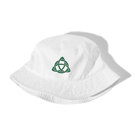 Celtic Knot Triquetra Organic bucket hat
