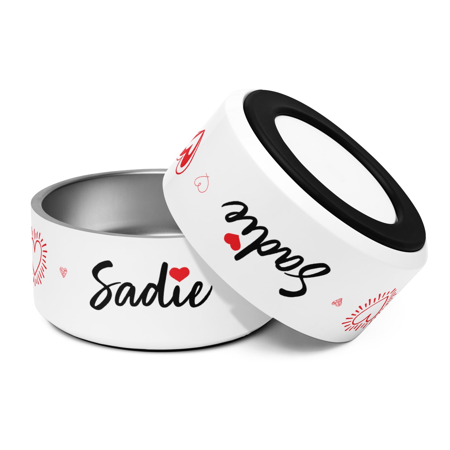Hearts Dog Pet Bowl