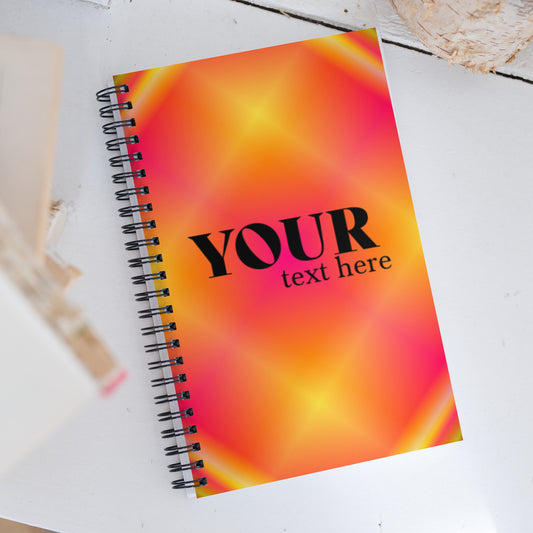 Orange Spiral Dotted Line Notebook Default Title